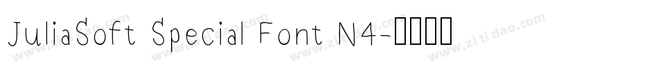 JuliaSoft Special Font N4字体转换